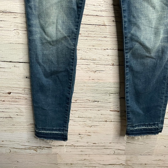 Abercrombie & Fitch Harper ankle raw hem jeans 25 - Picture 2 of 10